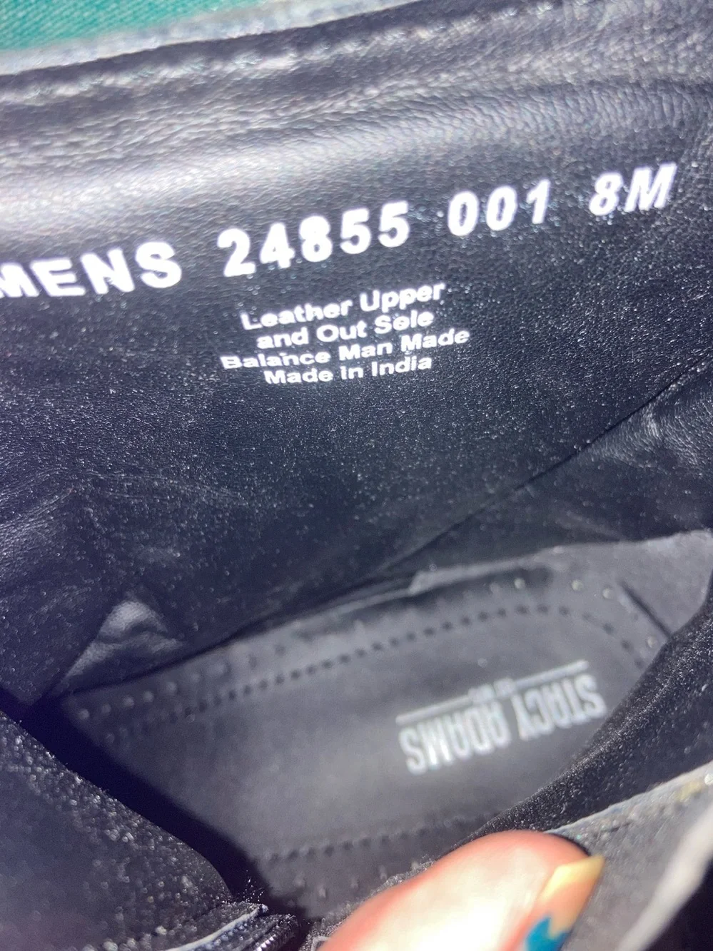 Stacy Adams Santos Men's Black Leather Side-Zip Ankle Boots